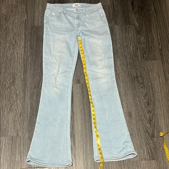 PAIGE Blue Flare Wide Leg Denim - Picture 8 of 8